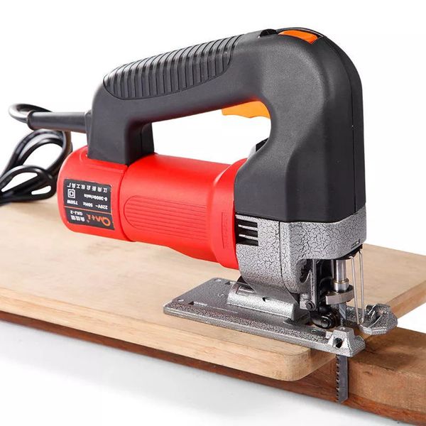 220 V 750 W Manivela Elétrica Orbital Jig Saw Curva De Madeira Ferramenta de Corte de Serra de C ...