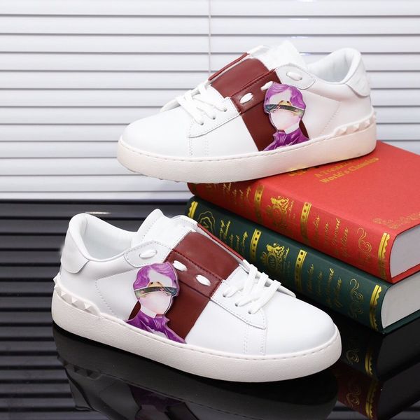 

2020 new val.entino new casual shoes couple high end low shoes anti slip wear sheep shoes 5175p003 size: 36-45, Blue;gray