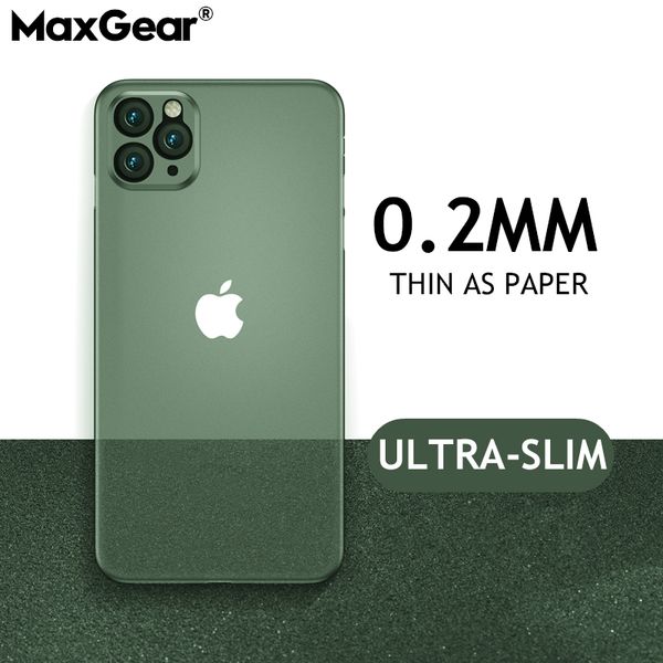 

0.2mm ultra thin hard soft case for iphone 11 pro x xr xs max matte plastic fashion back cover for iphone 6 6s 7 8 plus iphone11