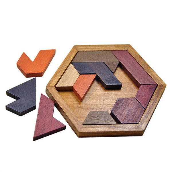 

детские пазлы деревянные игрушки tangram / jigsaw board wood геометрическая форма p детские развивающие игрушки