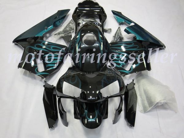 

oem quality new abs full fairings kits fit for honda cbr1000rr (2003-2004) cbr1000rr 03 04 bodywork set black blue flame