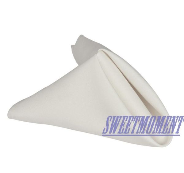 

200 polyester napkin for wedding serviette for table wedding table linen white color