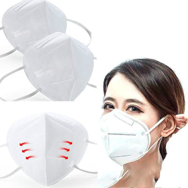 

disposable mask kn95 face mask 95% filtration non-woven fabric protective masks dust particles pollution filter dhl ce
