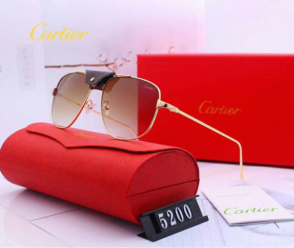 

mens woman designer sunglasses luxury sunglasses designer glass adumbral glasses uv400 model 5200 6 colors optional with box, White;black