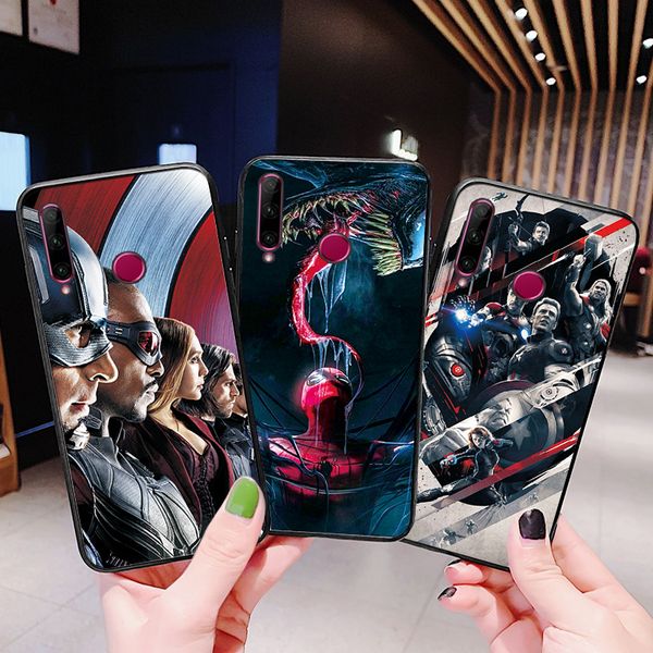 

обложка для huawei honor 10i black tpu крышка случай honor 10i 10 10 lite marvel heroes телефона чехол для huawei honor 10i задней крышки
