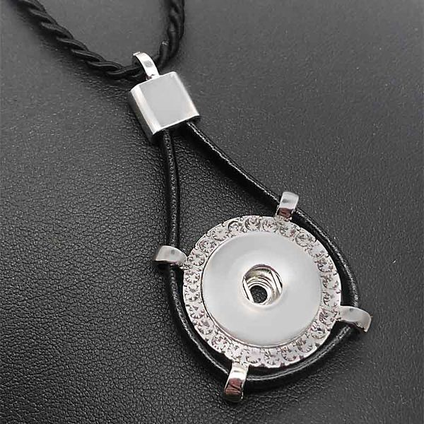 

fashion interchangeable heart ginger necklace 252 fit 18mm snap button pendant necklace charm jewelry for women gift, Silver