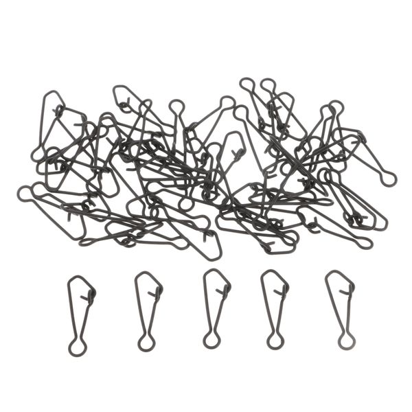 

50pcs stainless steel fishing snaps hook line connectors hooked snap tackle