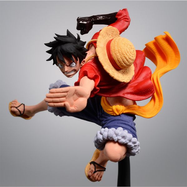 

tronzo action figure anime one piece monkey d luffy pvc figure model toys one piece luffy battle ver figurines dropship t200603