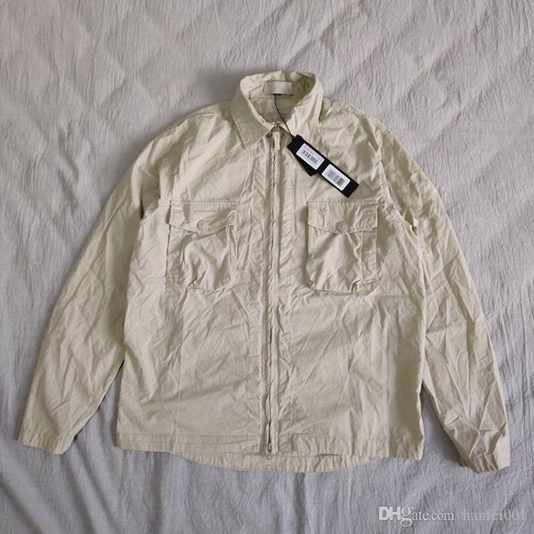 

19ss 103f2 ghost piece overshirt cotton nylon тело topst0ney мода рубашка мужчины женщин пальто куртка hflscs045, Black;brown