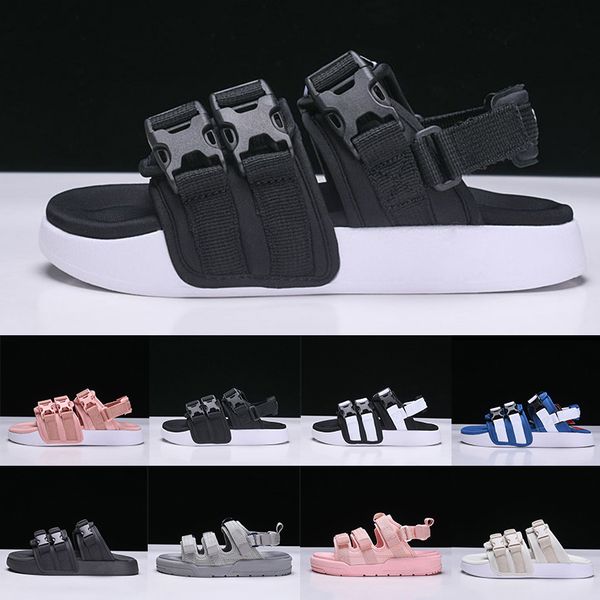 

leadcat ylm fashion rome style mens womens luxury sandals fashion boys girls peep toe sports slippers wide flat slides flip-flops, Black