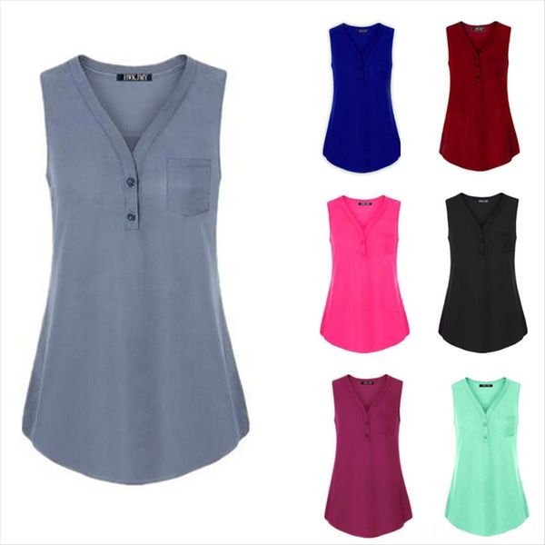 

large women's v-neck sleeveless loose 7 color 8 large size women's v-neck t-shirt vest sleeveless loose vest t-shirt 7 color size, White