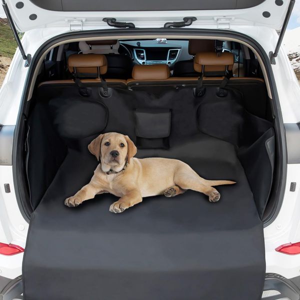 

pet car back seat cover waterproof oxford cloth focuspet boot blanket safety protector carrying storage bag 105 x 175cm black