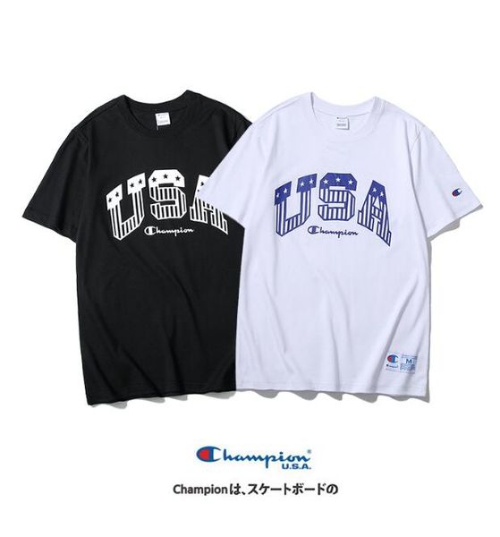 

2020 горячий чемпионат лето мужских дизайнеры акулы рта футболка европейской футболка шея хлопок с короткими рукавами женщин и мужчины футбо, White;black