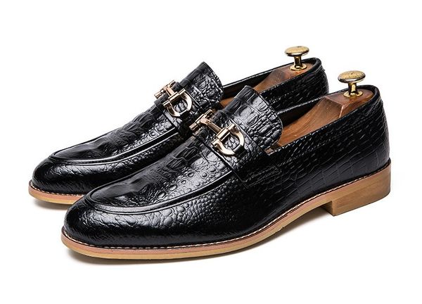 

men leather shoes snake skin prints men business dress classic style coffee black lace up pointed toe shoes for men oxford shoes