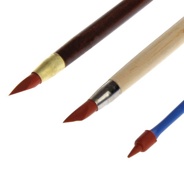 

new double-head rubber pen pottery clay sculpture carving sculpting tool 3 in 1 set sf66