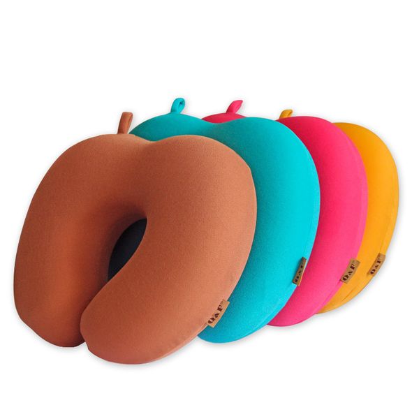 

u shape car neck pillow memory foam cool headrest support rest plane travel pillows black pink for child men women girls