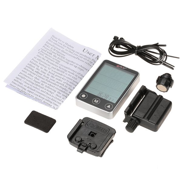 

bogeer wireless bicycle computer cycling bike satch sensor waterproof with lcd display odometer speedometer led backlight