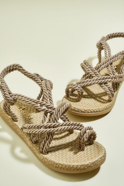 

bambi beige women 's sandals h05780101, Black