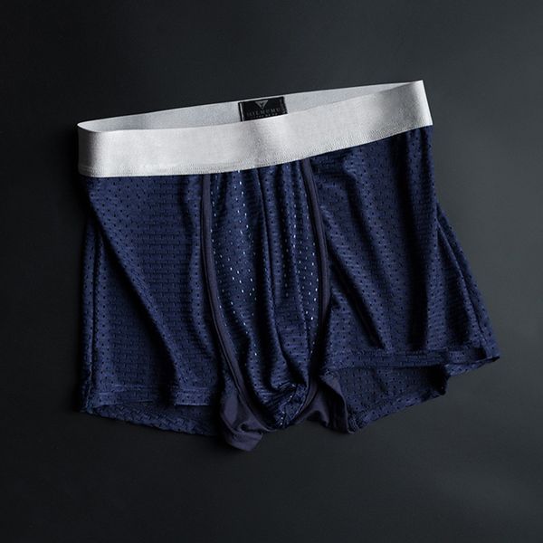 

мужское нижнее белье ice шелкового удобные мужские new style silver lon антибактериальный нижнее белье дышащий cueca masculina, Black;white