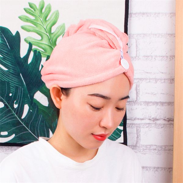 

microfiber быстрой сушки абсорбент бытовая ladies сухих волос cap 25 * 65см полотенце утолщенные матовый сухой волос фабрики оптовая