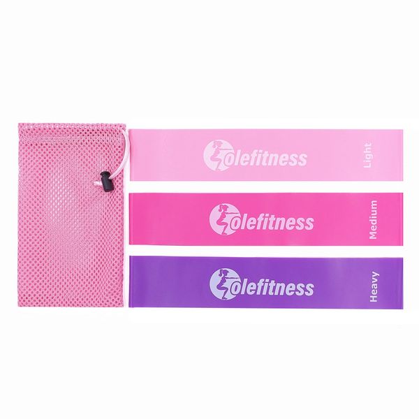 

yoga pink resistance bands set fitness yoga stretch loop latex strap for pilates legs thigh arms and butt home gym accessories