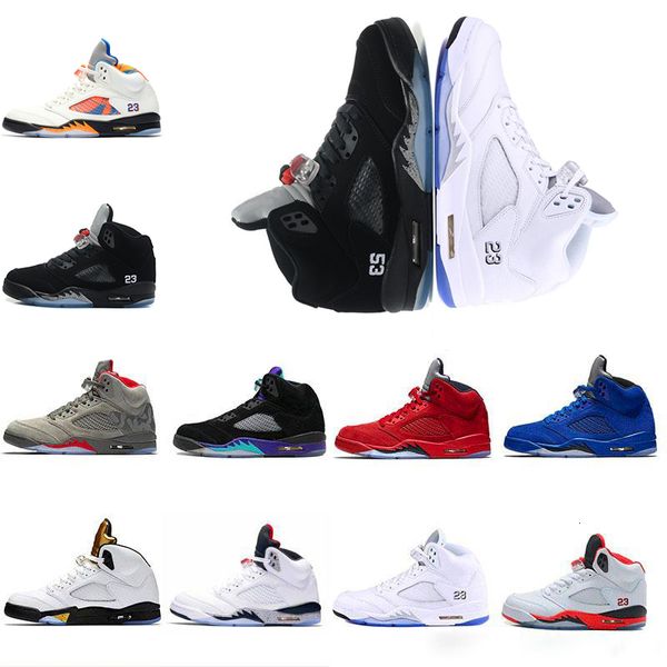 

новый chaussure 5 5s v og black metallic gold белый цемент mens basketball shoes blue suede olympic metallic красный огонь спортивные кроссо