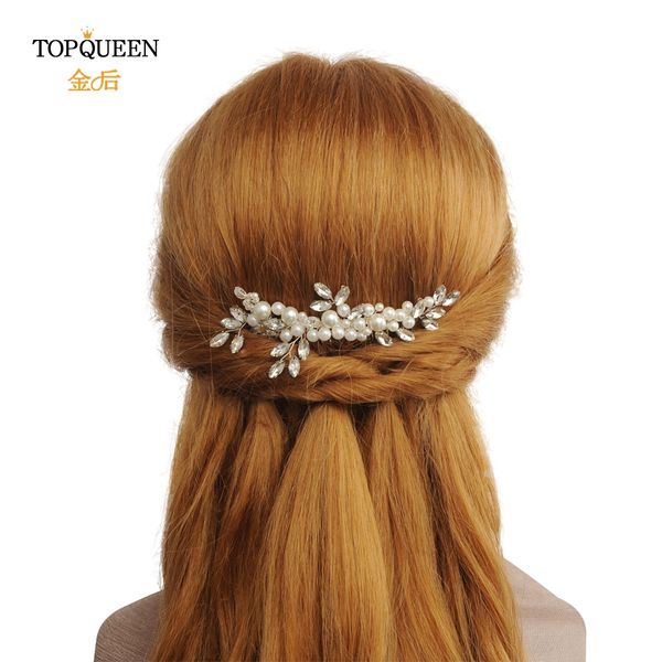 

ueen hp13 crystal rhinestones pearls women hairpins bridal hair piece wedding hair combs for bride bride head ornaments