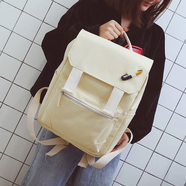 

women's backpack fashion backpack schoolbag college style canvas female college students large capacity travel
