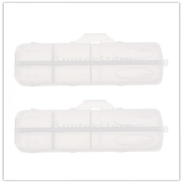 

2pcs mini fishing tackle storage box fish accessories cases pill vitamin container 17 x 8 x 4 cm