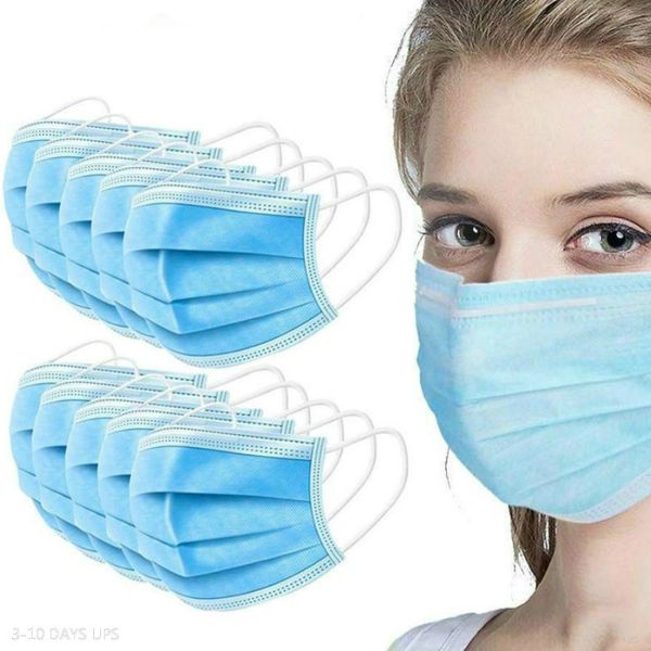 

UPS 4-10 Days Disposable Face Mask 3-Layers Dust Mouth Masks Cover 3-Ply Disposable Dust Desinger Face Mask Soft Breathable Anti-Dust 001