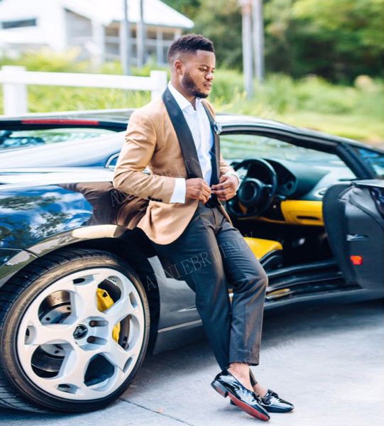 

anniebritney 2019 new designs prom wedding suits for men custom slim fit business mens suits tuxedos man groom blazer pants, White;black