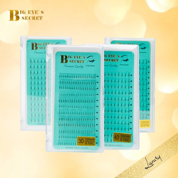 

big eye's secret russian premade volume fans short stem lashes extension makeup tools eyelashes extension