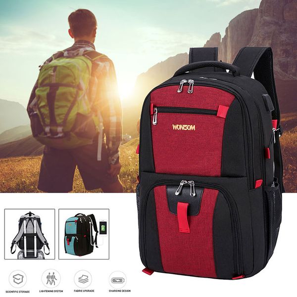 

sports backpack shoe bag backpack travel bag practical nylon zipper tote handbag men