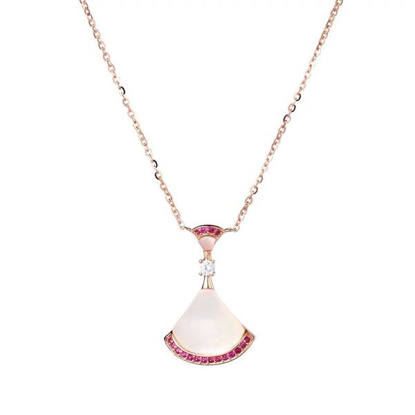 

fashion- necklace s925 sterling silver plating 18k gold european and american fashion elegant sector chain