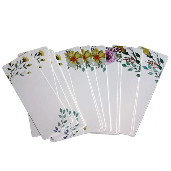 

40pcs/lot diy creative retro flower bookmark book mark message cards bookmarks