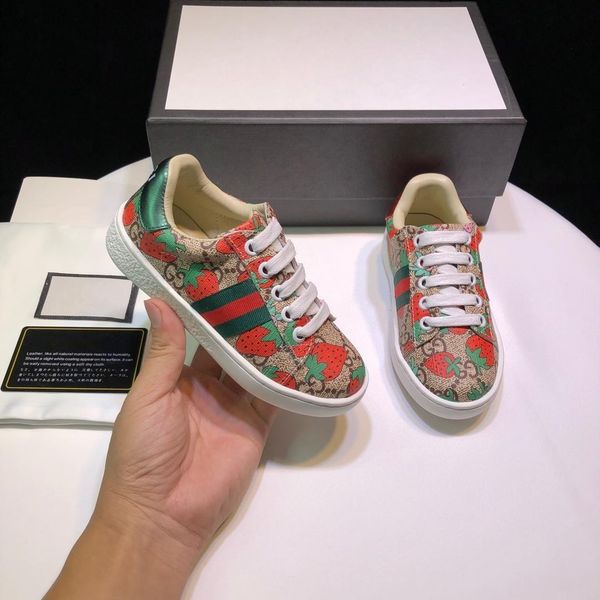 

2019 new high-quality children's s casual shoes leather children's shoes 190811 # 15c5, Black;red