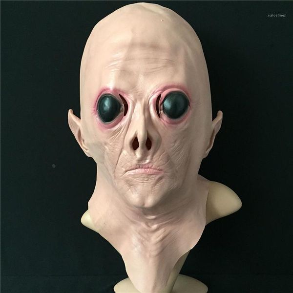 

big eye mask cosplay festival costume accessories full face dancing party collection props halloween aliens scary, Silver