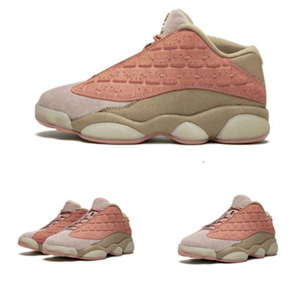 

with box clot x 13 low terracotta warriors men basketball shoes 13s low sports sneakers at3102-200 grey and olive suede athletic top