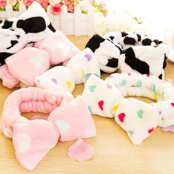

cute sofe shower cap headband bath wash hair bands cosmetic care cap elastic band bath for bathroom supplies d towel