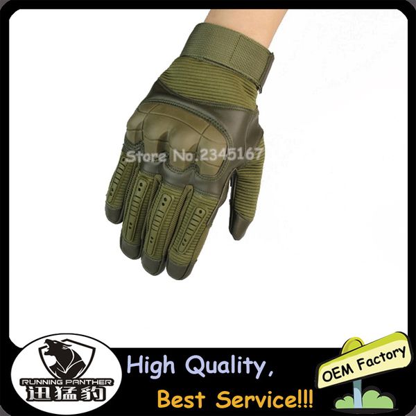 

full finger long section leather for motorcycle bikers s m l xl xxl, Black