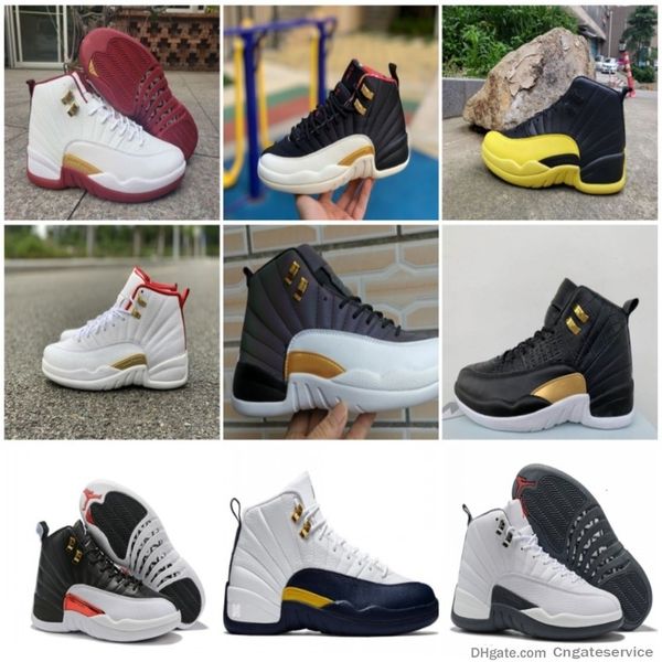 

2019 new 12 12s mens basketball shoes mens bumblebee designer fiba trainers sneakers black white red mens outdoor shoes us 7-13