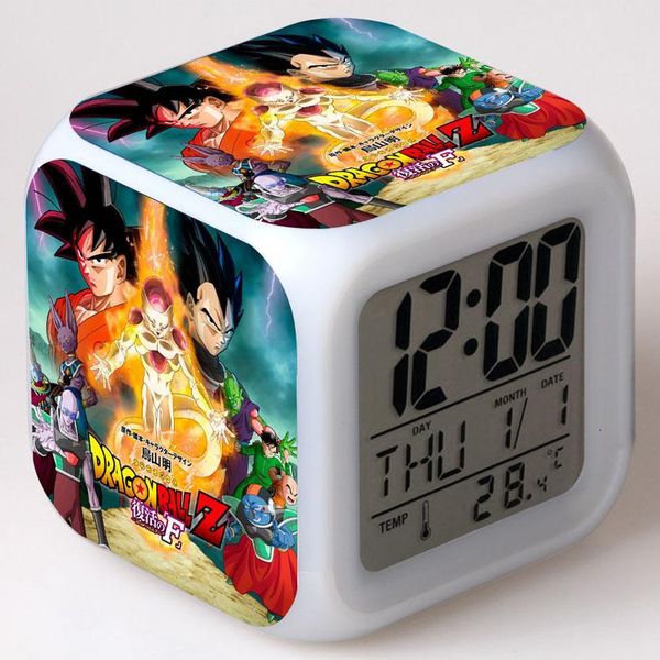 

japan manga dragon ball z action figures led color change touch light alarm desk watch anime figma dragon ball super boys toys y191105