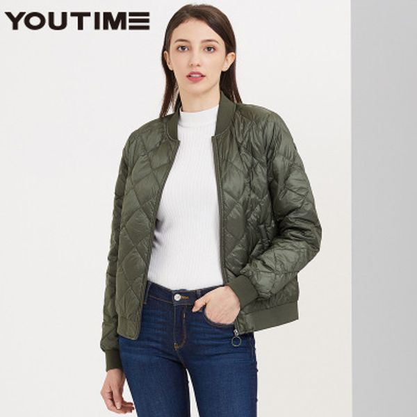 

womes parkas down jackets female new diamond shape short paragraph brand fashion keep warm casual jackets for girls 2020 new quality, Black