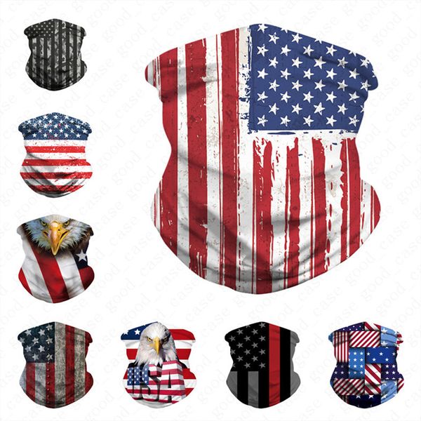

american national flag printing face mask bandana breathable half face masks scarf headband cycling dust wind protection mask d52707, Blue