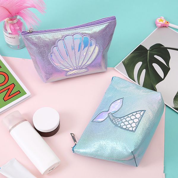 

women's fashion retro cosmetic fish bag zipper waterproof package storage bag zipper make up bath handbag purse female tote