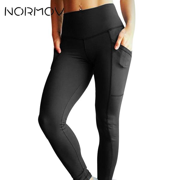 

normov pocket sport leggings yoga pants women high waist push up leggings sport fitness femme running fitness clothing, White;red