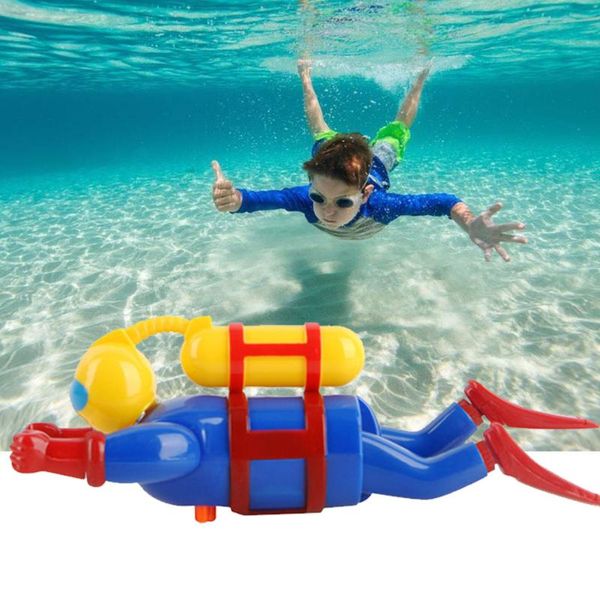 

funny pool accessories swimming colorful children diver figurine bath toy plastic wind up baby safe floating companion