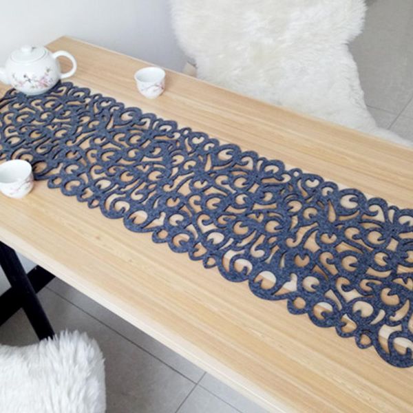

2018 new 102 x 29cm new runner placemats table mats household decorations rectangle shape felt tablecloth for home table