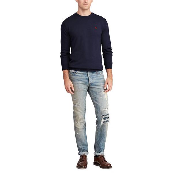 

luxury men designer sweater ralph autumn winter lauren mens sweater classic pony slim polo shirt outdoor casual fashion windproof warm, White;black