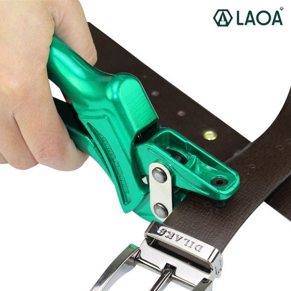 

laoa green color hole puncher punching forceps for belt card snap button eyelet punch pliers